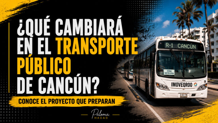 ¿QUÉ CAMBIARÁ EN EL TRANSPORTE PÚBLICO DE CANCÚN? Conoce el proyecto que preparan